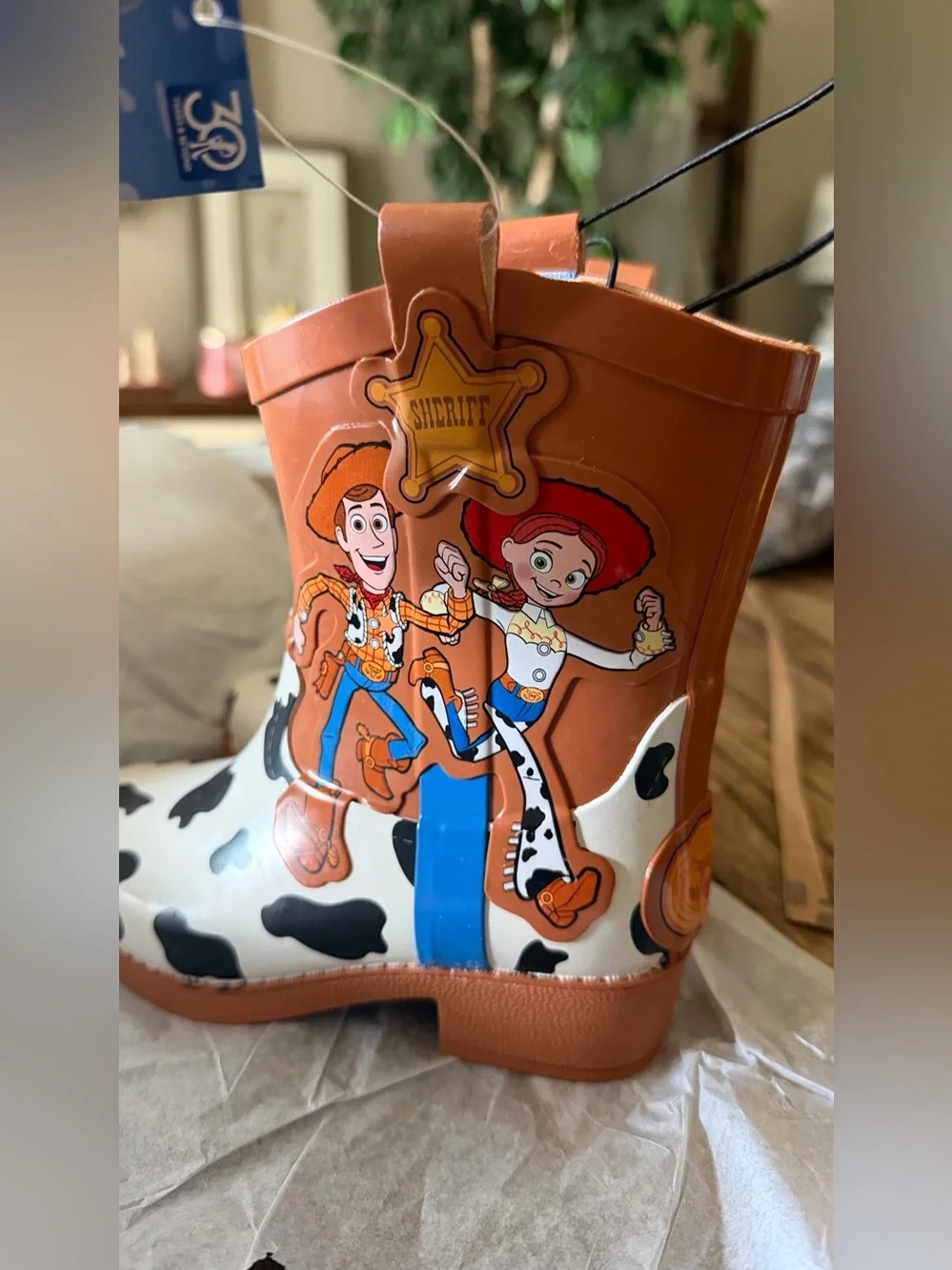 Disney Pixar toy story Cowboy Character Rain Boots - size 9 /10 NEW WITH TAGS
